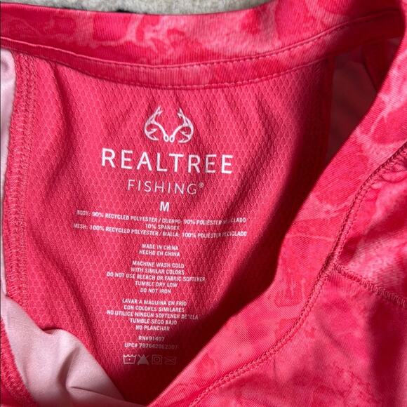 Realtree Women's Pink Long Sleeve Top Size Medium, Fishing Long Sleeve - Picture 7 of 8